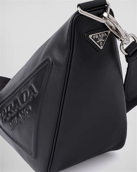 prada triangle leather shoulder bag|prada leather shoulder bag vintage.